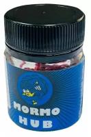 Силиконовые приманки Мотыль (bloodworm) Mormo Hub by Trout Hub с запахом креветки, в банке