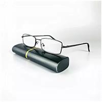 Готовые очки коррегирующие FEDROV ободковые цвет оправы темно-серый с футляром