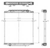 Радиатор IVECO EuroCargo (98 охлаждения двигателя NRF NRF 539567