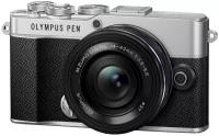 Фотоаппарат Olympus PEN E-P7 Pancake Zoom Kit 14-42 EZ серебристый (V205111SE000)