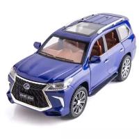 Машинка металлическая модель Лексус Lexus LX 570 1:24 21 см Синий