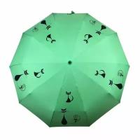 Зонт женский автоматический зеленый 