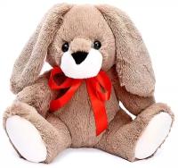 Мягкая игрушка Кролик Егорка тёмный, 28 см Rabbit