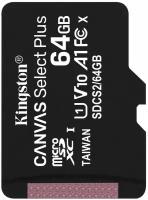 Карта памяти Kingston micro SDXC 64GB Class10 UHS-I Canvas Select Plus (SDCS2/64GBSP)