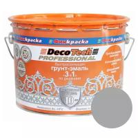 Грунт-эмаль по ржавчине 3в1 DecoTech Professional 1,8кг, Серый