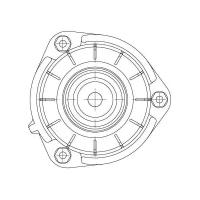 Опора стойки перед. для а/м Skoda Octavia (04-)/VW Golf (03-)/Golf (08-)/Passat (05-) (без подшип.) (SA 1863)