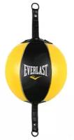 Груша на растяжках Everlast 18см черная/желтая