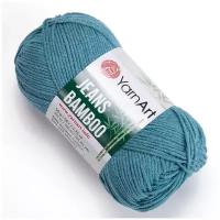 Пряжа для вязания YarnArt 'Jeans bamboo' 50гр 150м (50% бамбук, 50% полиакрил) (121 серо-зеленый), 10 мотков