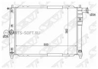 SAT SGDW00031 Радиатор DAEWOO/CHEVROLET LANOS 97-/ZAZ SENS 07-/CHANCE 09-трубчатый