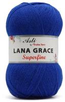 Пряжа из Троицка 'Lana Grace Superfine' 100гр. 610м. (25% мериносовая шерсть, 75% акрил супер софт) (0170 василек) 5 мотков