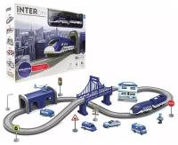 Игровой набор железная дорога Полицейская станция 1TOY InterCity Megapolis