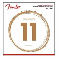 Струны для акустической гитары Fender 860CL PHOSPHOR BRONZE COATED 11-52