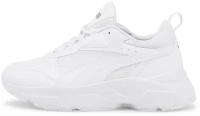 Кроссовки, PUMA Cassia, Женские, размер 6.5; White- White- Team Gold