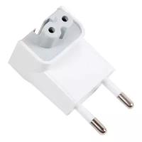 Переходник для блока iPad, Macbook, питания Apple, EURO PLUG, белый