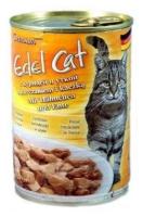 Edel Cat 400г Нежные кусочки в соусе: курица и утка Арт.21794