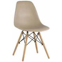 Стул STOOL GROUP Eames DSW, массив дерева/металл, цвет: бежевый