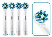 Сменные насадки для электрической зубной щетки совместимые с Oral-B, модель SB17A,4 шт