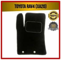 Водительский ворсовый коврик ECO на Toyota RAV4 II (XA20) 2000-2006 / Тойота РАВ4