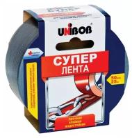 Клейкая супер-лента армированная Unibob, 50мм*25м, серая, 44265