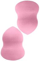 Спонж для макияжа фигурный, цвет розовый, 2 шт