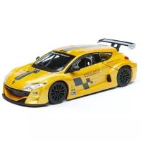 Гоночная машина Bburago Renault Megane Trophy 18-22115 1:24, 17 см, желтый