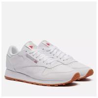 Кроссовки Reebok Classic Leather, повседневные, натуральная кожа, перфорированные