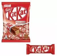 Шоколадные батончики KIT KAT с молочным шоколадом и хрустящей вафлей 169 г, 12368502