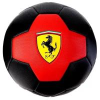 Мяч футбольный FERRARI размер 5, цвет чёрный/красный