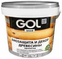 Защитно-декоративная пропитка Palizh GOL wood AQUA 0,9 кг бесцветная Wd.232-0,9 11606022