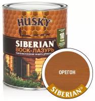 HUSKY SIBERIAN Воск-лазурь декоративно-защитный состав для древесины орегон (0,9л)