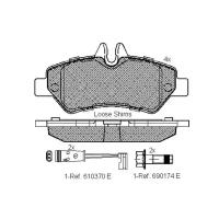 Дисковые тормозные колодки задние ICER 141787 для Dodge Sprinter, Volkswagen Crafter, Mercedes-Benz Sprinter II, Mercedes-Benz Sprinter (4 шт.)