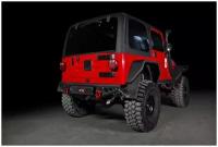 Бампер силовой задний BMS ALFA для Jeep Wrangler TJ 1996-2007