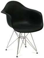 Кресло Barneo N-14-14 SteelMold черный металлические ножки, Eames style
