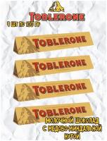 Шоколад Toblerone с медово-миндальной нугой, 4 шт по 100гр