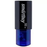 Флеш-накопитель USB 2.0 Smartbuy 32GB Click Black-Blue (SB32GBCL-B)