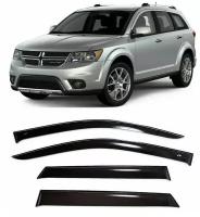 Дефлекторы боковых стекол Cobra Tuning на Dodge Journey (JC) 2007- н. в - Ветровики боковых окон для Додж Джорни 2007- н. в