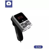 FM-трансмиттер WUW C-14 Bluetooth, 2x USB, MicroSD, громкая связь