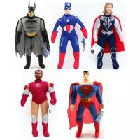 Набор мягких игрушек Мстители Супергерои 5 штук 45 СМ
