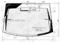 XYG OCTAVIA04NHRWHX Стекло заднее с обогревом без отверстия SKODA OCTAVIA II 5D LBK 04-13