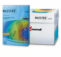 Бумага MAESTRO color А4, 160 г/м2, 250 л, интенсивная светло-синяя AB48