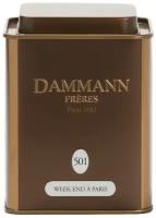 Чай улун Dammann Frères Week-end a Paris, миндаль, роза, 100 г