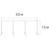 Стойка пресс волл для баннера (П-образная) 1,5 м. / 6,5 м. GOZHY