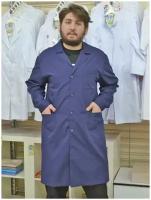Халат технический мужской, производитель Фабрика швейных изделий №3, модель М-483, размер 46, цвет темно-синий