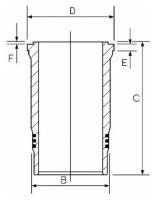 Гильза цилиндра Goetze 1426007000