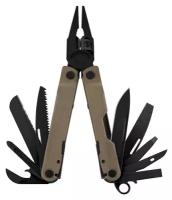 Leatherman мультитул rebar coyote, 17 функций, нейлоновый чехол