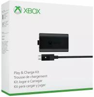 Оригинальный Аккумулятор + Micro USB кабель для геймпада Microsoft Xbox One play and charge kit модель 1727 (S3V-00014)