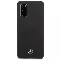 Чехол Mercedes для Galaxy S20 Silicone line Hard Black