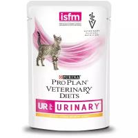 Корм для кошек PRO PLAN Veterinary Diets UR при болезнях мочевыводящих путей, с курицей пауч 85г