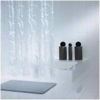 Штора для ванной комнаты RIDDER Dots из пева (эколен) белая 180х200 32371