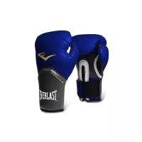 Боксерские перчатки Everlast тренировочные Pro Style Elite синие 12 унций 12 унций